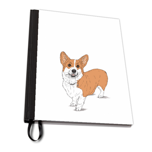 Corg-eous Corgi Dog - personalised A4, A5, A6 notebook by Adam Regester