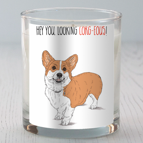 Corg-eous Corgi Dog - scented candle by Adam Regester