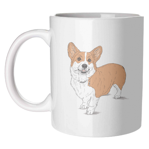 Corg-eous Corgi Dog - unique mug by Adam Regester