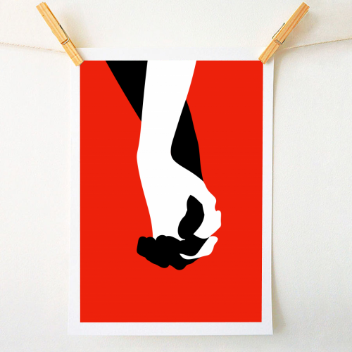 Hold My Hand - A1 - A4 art print by Adam Regester
