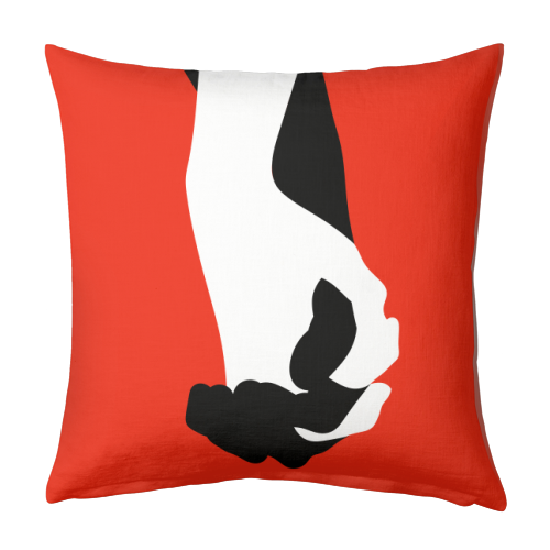 Hold My Hand - designed cushion by Adam Regester
