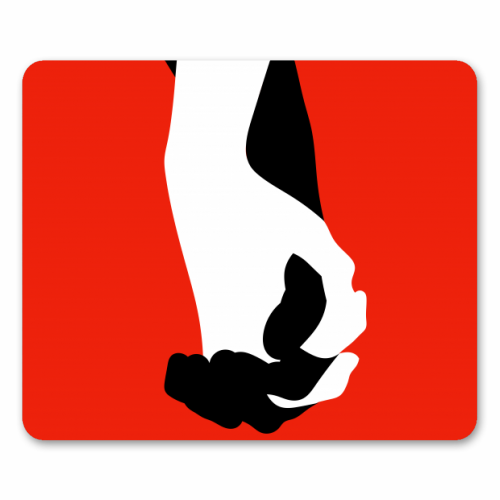 Hold My Hand - funny mouse mat by Adam Regester