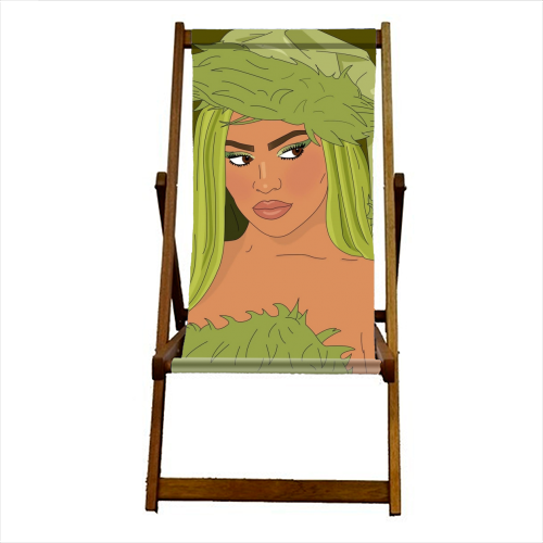 Grinch - canvas deck chair by Kitty & Rex Designs