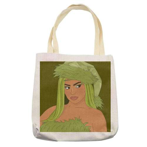 Grinch - printed tote bag by Kitty & Rex Designs