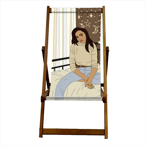 Chilled - canvas deck chair by Kitty & Rex Designs