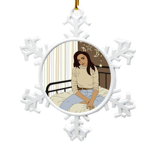 Chilled - snowflake decoration by Kitty & Rex Designs