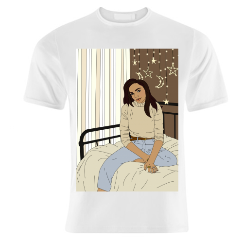 Chilled - unique t shirt by Kitty & Rex Designs