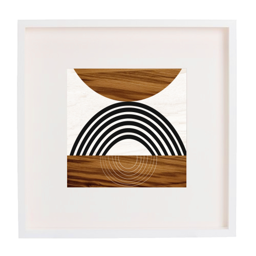 Wood Sun Arch Balance #1 #minimal #abstract #art - framed poster print by Anita Bella Jantz