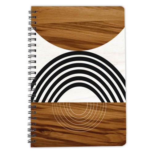 Wood Sun Arch Balance #1 #minimal #abstract #art - personalised A4, A5, A6 notebook by Anita Bella Jantz