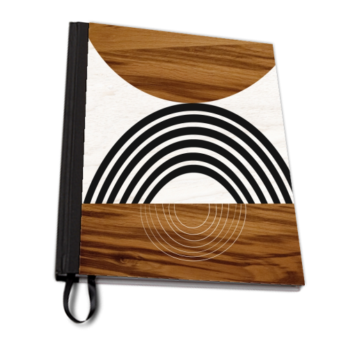 Wood Sun Arch Balance #1 #minimal #abstract #art - personalised A4, A5, A6 notebook by Anita Bella Jantz