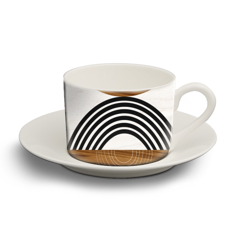 Wood Sun Arch Balance #1 #minimal #abstract #art - personalised cup and saucer by Anita Bella Jantz