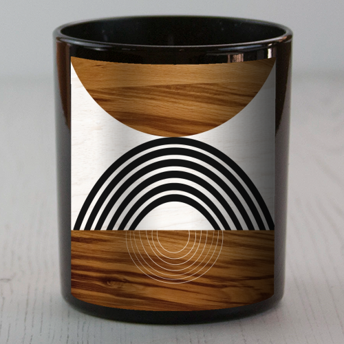 Wood Sun Arch Balance #1 #minimal #abstract #art - scented candle by Anita Bella Jantz