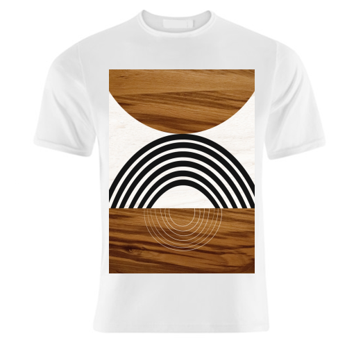Wood Sun Arch Balance #1 #minimal #abstract #art - unique t shirt by Anita Bella Jantz