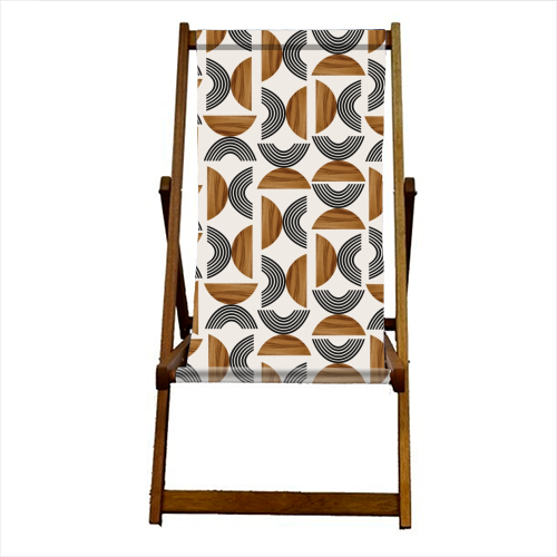 Wood Sun Arch Balance Pattern #1 #minimal #abstract #art - canvas deck chair by Anita Bella Jantz