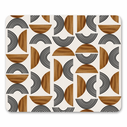 Wood Sun Arch Balance Pattern #1 #minimal #abstract #art - funny mouse mat by Anita Bella Jantz