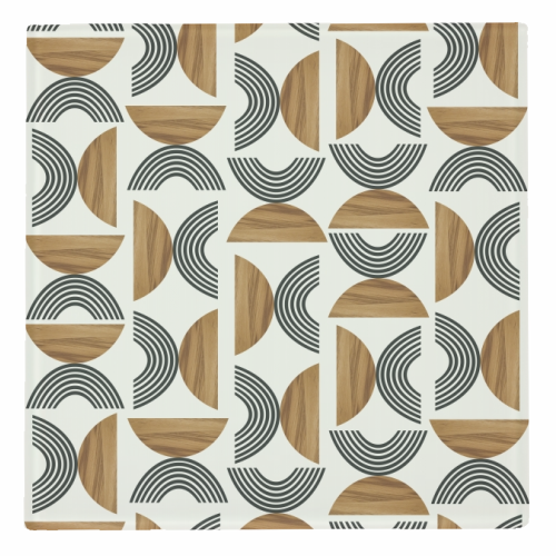 Wood Sun Arch Balance Pattern #1 #minimal #abstract #art - personalised beer coaster by Anita Bella Jantz
