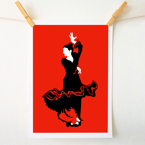 Flamenco Dancer - A1 - A4 art print by Adam Regester