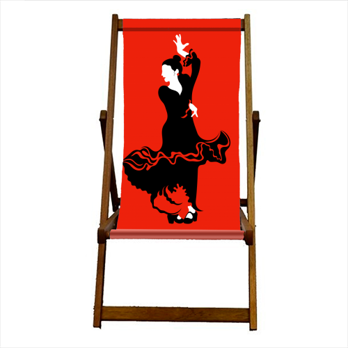 Flamenco Dancer - canvas deck chair by Adam Regester