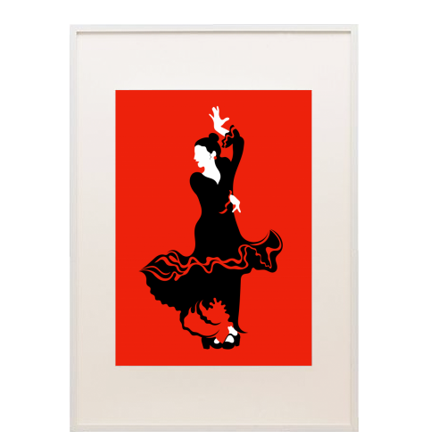 Flamenco Dancer - framed poster print by Adam Regester