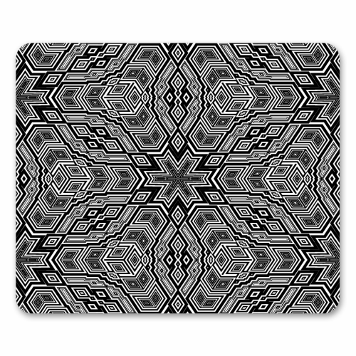Geometric Snowflake - funny mouse mat by Kaleiope Studio