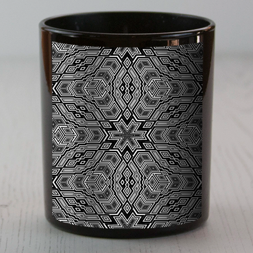Geometric Snowflake - scented candle by Kaleiope Studio