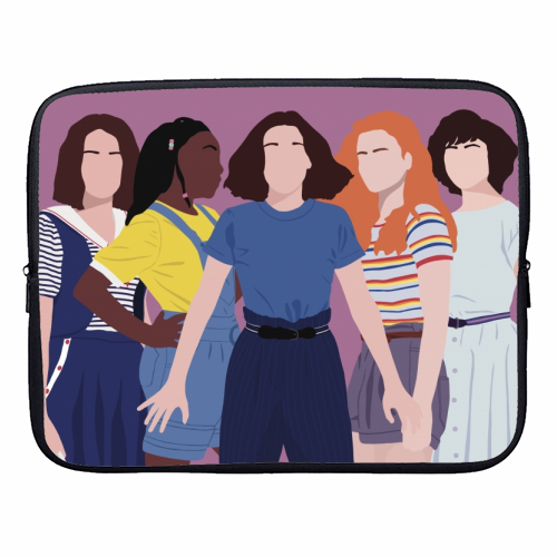 Stranger Things Girls - designer laptop sleeve by Cheryl Boland