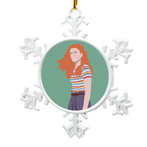 Stranger Things Max - snowflake decoration by Cheryl Boland