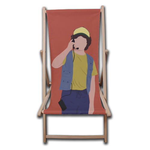 Stranger Things Dustin - canvas deck chair by Cheryl Boland