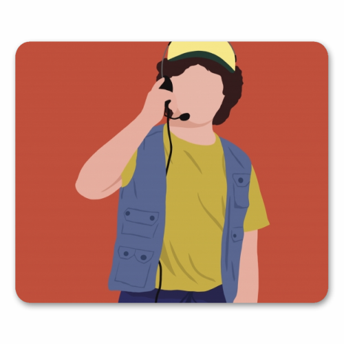 Stranger Things Dustin - funny mouse mat by Cheryl Boland