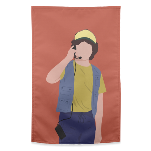 Stranger Things Dustin - funny tea towel by Cheryl Boland