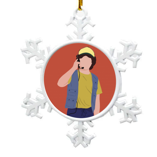 Stranger Things Dustin - snowflake decoration by Cheryl Boland