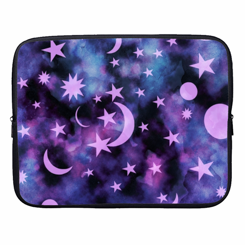 Starry Sky Moon Cosmos Dream #1 #decor #art - designer laptop sleeve by Anita Bella Jantz