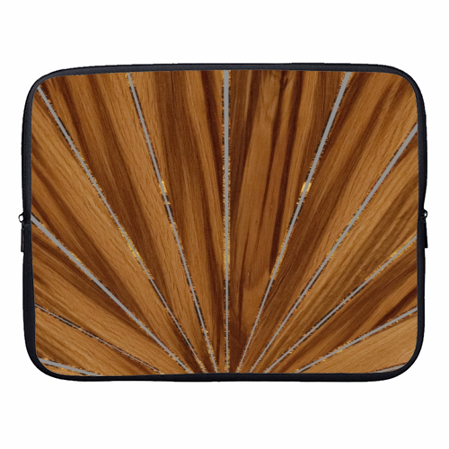 Wood Sun Retro Glam #1 #wall #art - designer laptop sleeve by Anita Bella Jantz