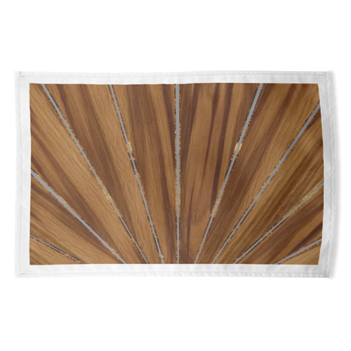 Wood Sun Retro Glam #1 #wall #art - funny tea towel by Anita Bella Jantz