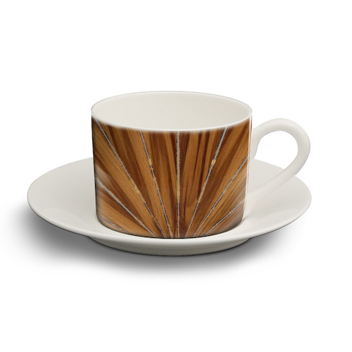 Wood Sun Retro Glam #1 #wall #art - personalised cup and saucer by Anita Bella Jantz