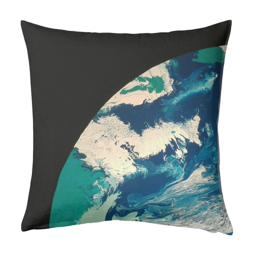 Moonlanding - designed cushion by Judith Beeby