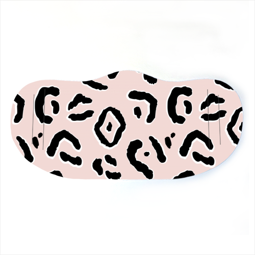 Modern Pink Leopard Animal Print - face cover mask by Dizzywonders