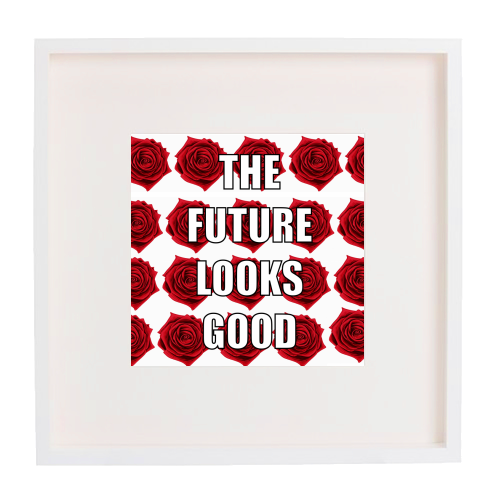 The Future Looks Good - framed poster print by Adam Regester