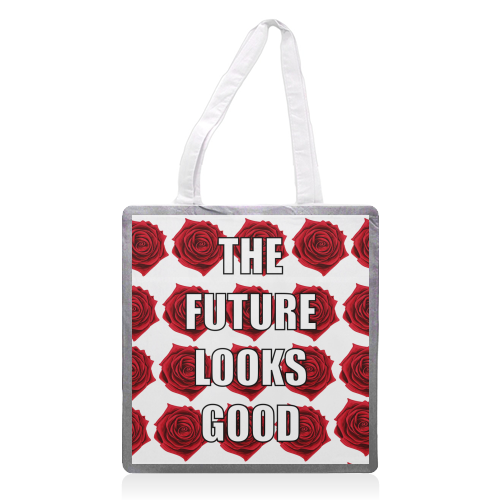 The Future Looks Good - printed tote bag by Adam Regester