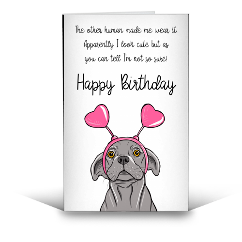Puppy Happy Birthday - funny greeting card by Adam Regester