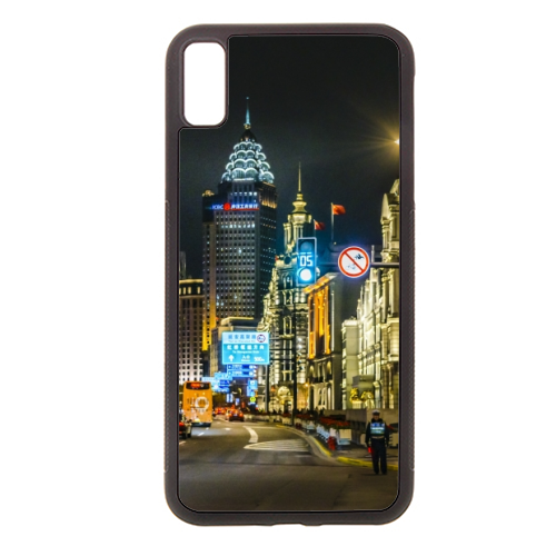Urban Night Scene at The Bund, Shanghai, China - stylish phone case by Daniel Ferreira Leites