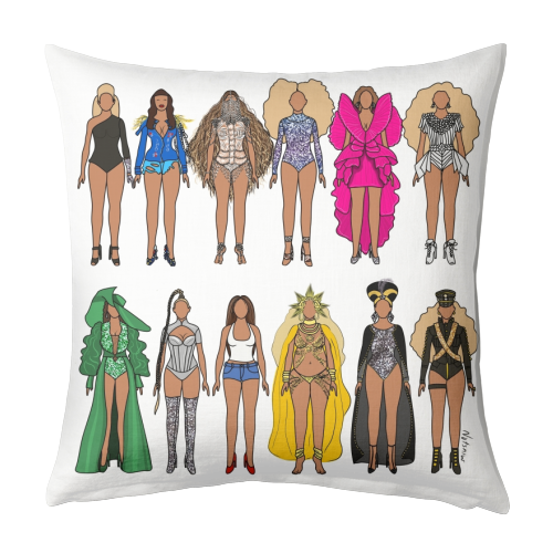Beyonce - designed cushion by Notsniw Art