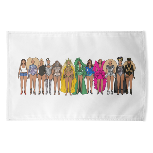 Beyonce - funny tea towel by Notsniw Art