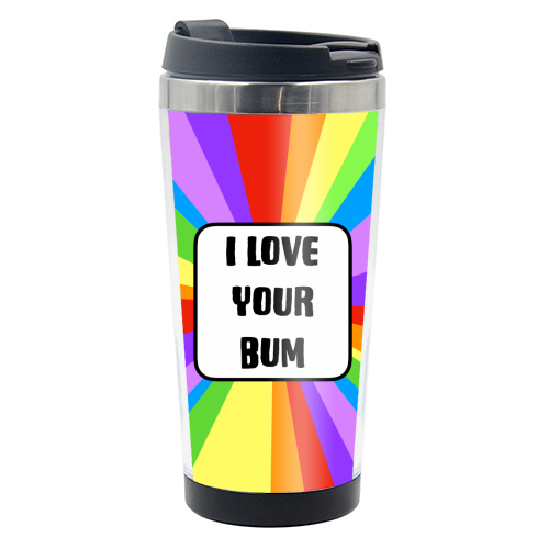 I Love Your Bum - photo water bottle by Adam Regester