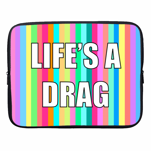 Life's A Drag - designer laptop sleeve by Adam Regester