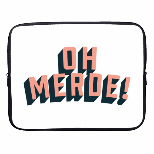 Oh Merde! - designer laptop sleeve by The Native State