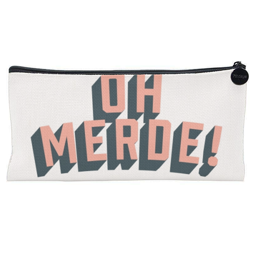Oh Merde! - flat pencil case by The Native State