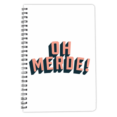 Oh Merde! - personalised A4, A5, A6 notebook by The Native State