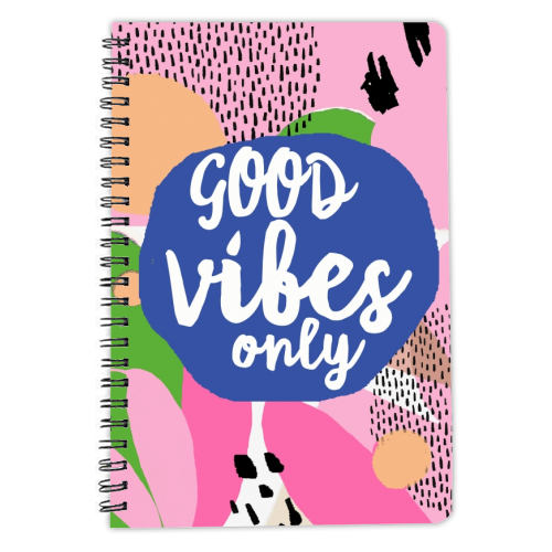 Good Vibes Only - personalised A4, A5, A6 notebook by Giddy Kipper