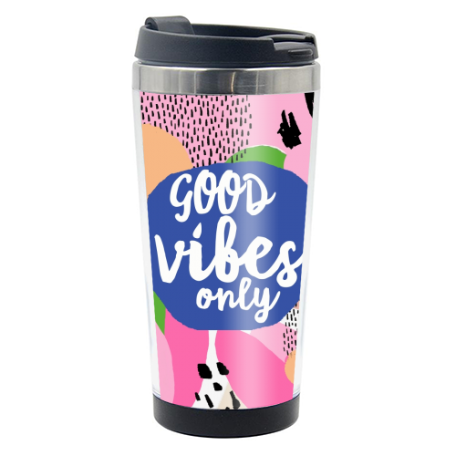Good Vibes Only - photo water bottle by Giddy Kipper